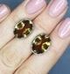 Сережки серебряные с султанитом 6,82 г - изображение 4