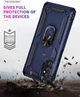 Чехол Shield для Samsung Galaxy M52 / M526 бампер противоударный с подставкой Dark-Blue - изображение 4