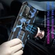 Чехол Military Shield для Samsung Galaxy A52 / A525 бампер противоударный с подставкой Blue - изображение 3