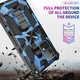 Чехол Military Shield для Samsung Galaxy A52 / A525 бампер противоударный с подставкой Blue - изображение 5