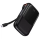 Оригинальный павербанк Baseus Qpow Pro на 20 Ват 10000 mAh с встроенным зарядным кабелем LED-дисплеем - изображение 2