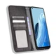 Чехол-книжка Deexe Retro Style для OPPO Reno 7 - Black - изображение 4