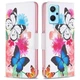 Чохол з малюнком Deexe Color Wallet для Realme 9i / Oppo A76 / Oppo A96 - Two Butterflies - зображення 2