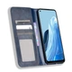 Чехол-книжка Deexe Retro Style для OPPO Reno 7 - Blue - изображение 4