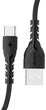 Кабель Proda PD-B47a Type-C Quick Charge 3А с передачей данных Black (PD-B47a-BK) - изображение 2
