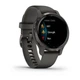 Смарт-часы Garmin Venu 2S Slate Bezel + Graphite (010-02429-10); 1.1" (360x360) MIP / Bluetooth / Wi-Fi, GPS, GLONASS, Galileo, NFC / до 10 дней / 5 ATM / 40.4 х 40.4 х 12.1 мм, 38.2 г / серый - изображение 2