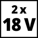 Аккумулятор для инструмента Einhell PXC-Twincharger Kit 18 В Li-Ion 4 Ач 2 шт + Зарядное устройство для инструмента (4512112) - изображение 5