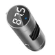 FM-трансмітер Baseus Energy Column 2в1 MP3 Car Charger Bluetooth 5.0 2USB (3.1 A) 15W Сріблястий - зображення 4