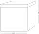 Пуф для хранения MBM HOME велюровый 38х38х38 см Серый (TH-05 GRAY) - изображение 17
