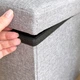 Пуф для хранения текстильный MBM HOME TH-03 Серый (TH-03 GRAY) - изображение 5