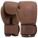 Перчатки для бокса кожаные на липучке Zelart 3074 Brown 10 унций - изображение 1