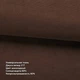 Двойная римская штора День-Ночь ТВИН Lux Coullise InHt Джуси Велюр 217 Шоколадный + Тюль Лён Белоснежный 170х170 см - изображение 3