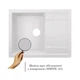 Кухонная мойка Lidz 650x500/200 WHI-01 (LIDZWHI01650500200) - изображение 3