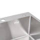 Мойка для кухни интегрированная Lidz Handmade H5050 (LDH5050BRU35375) Brushed Steel 3,0/1,0 мм - изображение 6