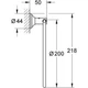 Тримач-кільце для рушників GROHE Essentials Authentic 40655001 200мм округлий металевий хром - зображення 2