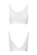 Топ с прозрачной вставкой Passion PS002 TOP white, size XL - изображение 4
