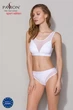 Топ с прозрачной вставкой Passion PS002 TOP white, size XL - изображение 5