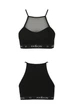 Спортивный топ с прозрачной вставкой Passion PS006 TOP black, size S - изображение 4