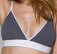 Спортивный топ с двойными бретелями Passion PS007 TOP dark grey, size L - изображение 1