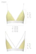 Спортивный топ с двойными бретелями Passion PS007 TOP yellow, size L - изображение 3