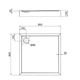 Душовий піддон 80x80x12см Qtap Tern 308812C (з сифоном) - изображение 2