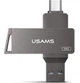 Флешка USAMS US-ZB200 Type-C OTG USB3.0 64GB, сіра - изображение 1