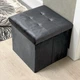 Пуф для хранения MBM HOME велюровый 38х38х38 см Серый (TH-05 GRAY) - изображение 10