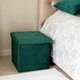 Пуф для хранения MBM HOME велюровый 38х38х38 см Зеленый (TH-05 GREEN) - изображение 13