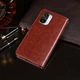 Чохол Idewei для Xiaomi Poco F3 / Mi 11i книжка шкіра PU з візитницею коричневий - зображення 5