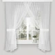Тюль для кухни Adagio Windows Decor Мелиса, короткие кухонные шторы 250 х 170см, белые занавески - изображение 1