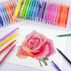 Великий набір маркерів Brush для малювання та скетчингу, двосторонні маркери на водній основі 72 кольори. - зображення 6