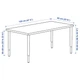 Письмовий стіл IKEA LAGKAPTEN / OLOV 120х60 см темно-сірий/білий (394.164.75) - зображення 7