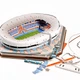 Стадион Пари Сен-Жермен Огромные 3D пазлы "Parc des Princes" Трехмерный конструктор-головоломка 35 х 78 х 38 см (1661232079) - изображение 4