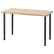 Письмовий стіл IKEA LAGKAPTEN / OLOV 120х60 см білений дуб/чорний (794.169.06) - зображення 1