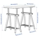 Письмовий стіл IKEA LAGKAPTEN / MITTBACK 140х60 см темно-сірий/береза (794.171.09) - изображение 6