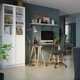 Письмовий стіл IKEA LAGKAPTEN / MITTBACK 140х60 см темно-сірий/береза (794.171.09) - изображение 4