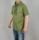 Футболка мужская с хомутом-капюшоном XXL Хаки - изображение 2