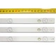 LED підсвітка TV 28" 5-led 6V 524mm H28V9900 4C-LB280T-YH1 T0T-28B2550-3030C-5S1P TOT_28B2550 (TOT-28B2550-3030C-5S1P) 3pcs=1set - изображение 5