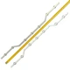LED підсвітка Samsung TV 32“ 620mm 6-led 3V BN96-36235A V5DN-320SM1-R2 V7DN-320SM1-R1 2pcs=1set - изображение 7