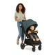 Прогулочная коляска Kinderkraft Route Platinum Grey идеальна для городских прогулок и загородных поездок! 5-точечные ремни ! от рождения до 22 кг! Есть москитная сетка, дождевик, подстаканник! - зображення 7