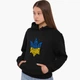 Худи женский Слава Украине Кенгуру (8921-3795-S) Черный S - изображение 3