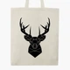 Еко сумка Олень (Deer) (9227-3803-BGZ) бежева на блискавці з кишенею - зображення 2