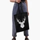 Еко сумка Олень (Deer) (9227-3803-BKZ) чорна на блискавці з кишенею - зображення 5