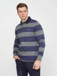 Поло GANT Barstripe Heavy Rugger 2005051 Charcoal Melange S - изображение 1