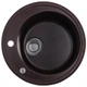 Мойка для кухни ZERIX гранитная ZS-510R-12 510x510мм круглая врезная с сифоном коричневая ZX4536 - изображение 1