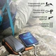 УМБ Promate SolarTank-20PDQi 20000 mAh с солнечной панелью 20W PD USB-C 18W QC USB-A 10W Qi 2xUSB-A Black (solartank-20pdqi.black) - изображение 4