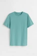 Футболка H&M Essentials №7 Regular Fit XS бирюзовый 0685816145 - изображение 1