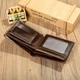 Чоловічий шкіряний гаманець Vintage 9х11х2,5 см (acs0015023) - зображення 4