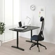 Комп'ютерний стіл IKEA BEKANT 120х80 см чорний (592.825.83) - изображение 2
