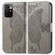 Чехол-книжка с рисунком UniCase Butterfly для Xiaomi Redmi 10 / 10 (2022) / 10 Prime - Grey - изображение 2